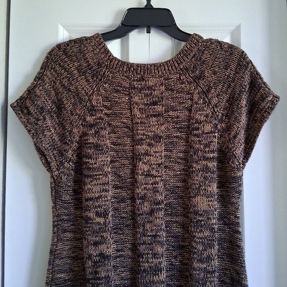 Style & Co Black & Brown Cable Knit Sweater Dress Women's Size S - Picture 9 of 12